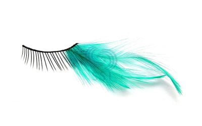 FEATHER – GREEN LASHES